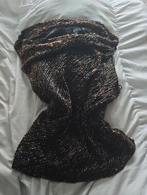 Vintage Y2K Beaded Sleeveless Boat Neck Evening Top JKARA New York
